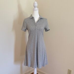 H&M Light Gray Ribbed Top